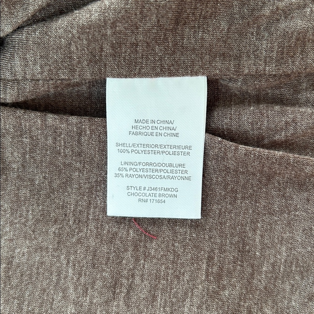 Thread & Supply Mink Faux Fur Vest Fuzzy Chocolate Brown Western Fall Small NEW - Picture 8 of 10